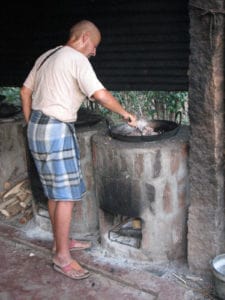 Cooking with a rocket stove Cooking with a rocket stove