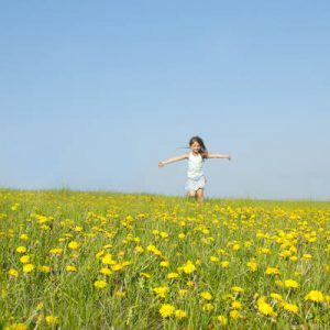 Little girl running - Celebrate the light in your soul