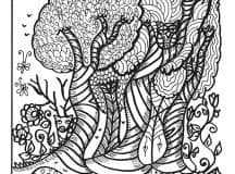 The Way of the Bear - free bear coloring book page