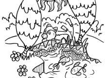 Free coloring pages for kids (Bears)