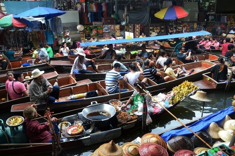 Floating market Bangkok