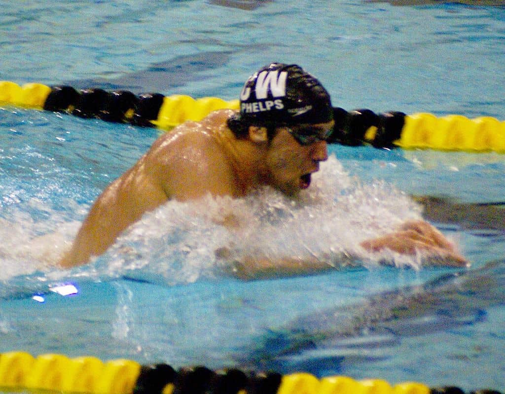 Swimmer Michael Phelps doing breaststroke - Different is good
