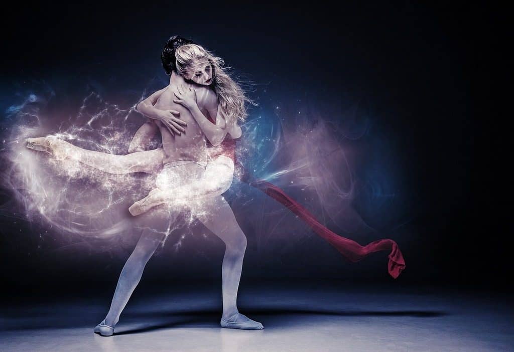 man and woman dancing