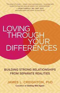 Front cover of Loving through Your Differences book - Family myths