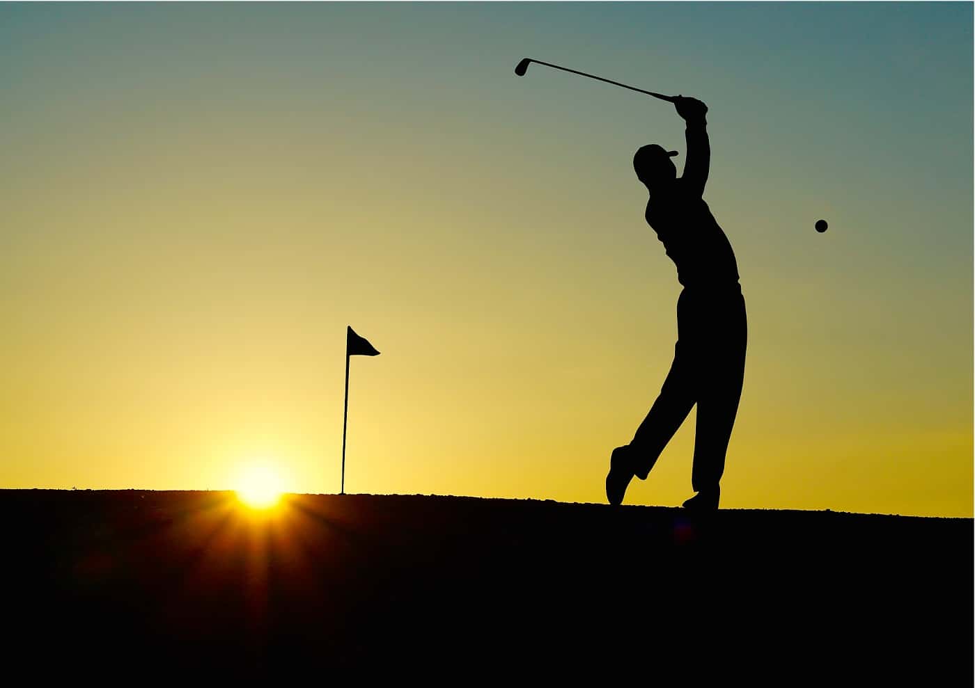 Silhouette of man golfing - Your fittest future self