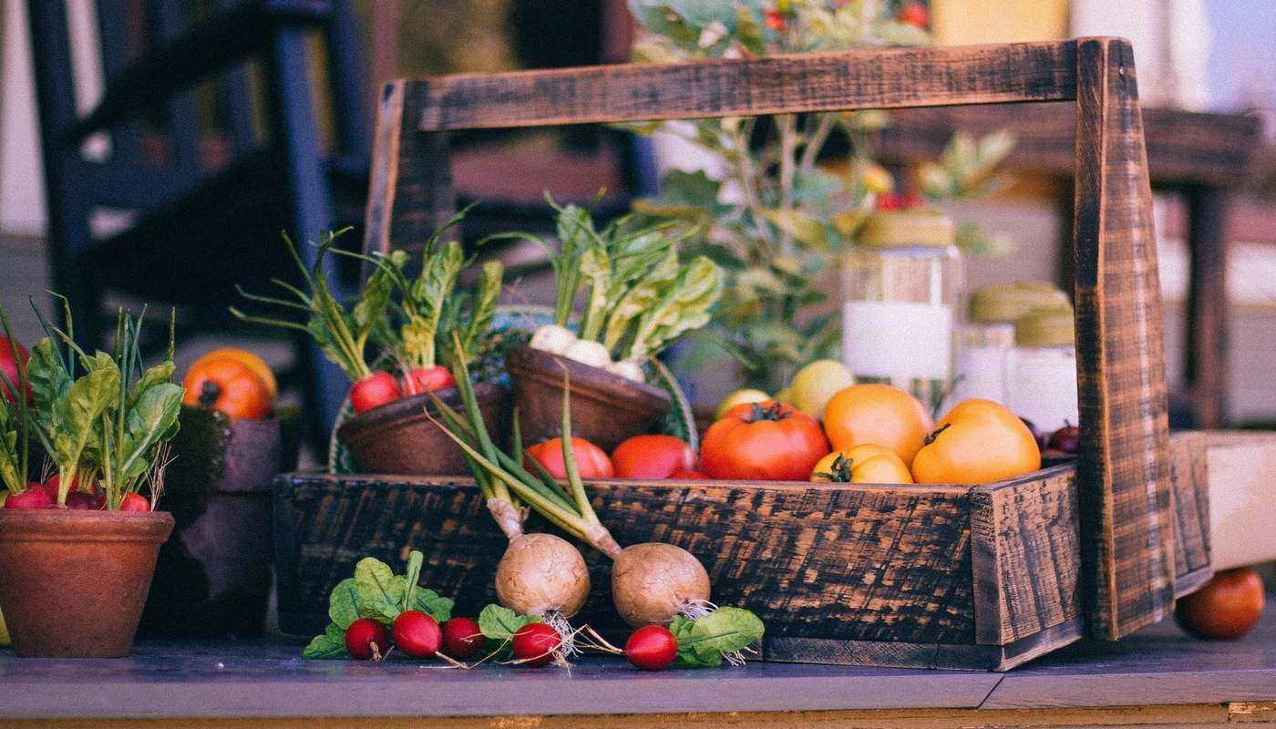Basket of vegetables