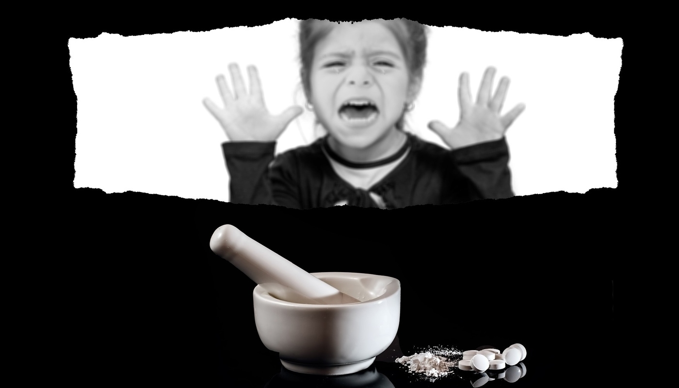 Little girl screaming