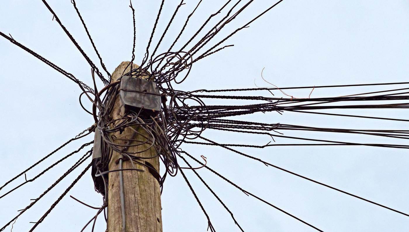 Messed telephone wires